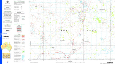 Geoscience Australia Tanami SE52 - 15 digital map