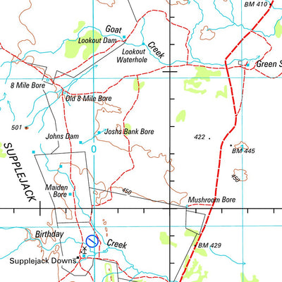 Geoscience Australia Tanami SE52 - 15 digital map