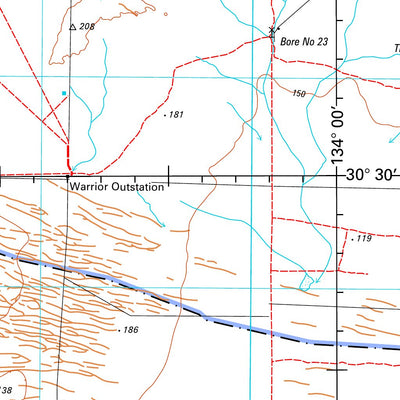 Geoscience Australia Tarcoola SH53 - 10 digital map