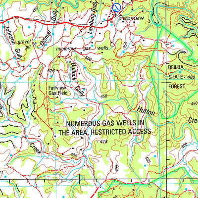 Geoscience Australia Taroom SG55 - 08 digital map