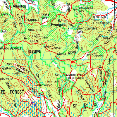 Geoscience Australia Tasmania North East - SK55 - 21 digital map