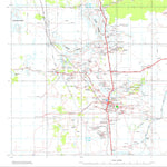 Geoscience Australia Tennant Creek SE53 - 14 digital map