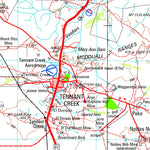 Geoscience Australia Tennant Creek SE53 - 14 digital map