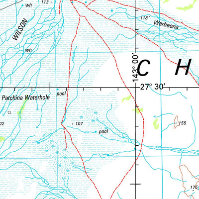 Geoscience Australia Thargomindah SG54 - 16 digital map