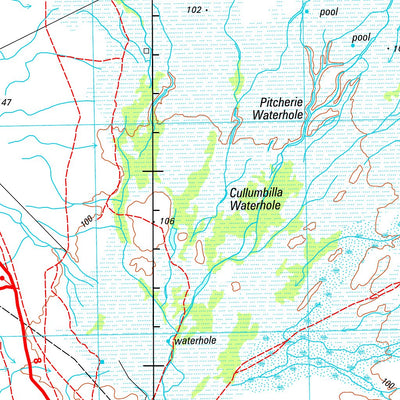 Geoscience Australia Thargomindah SG54 - 16 digital map