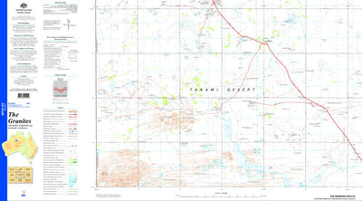 Geoscience Australia The Granites SF52 - 03 digital map