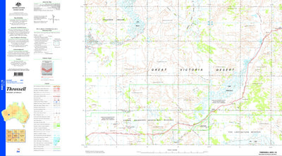 Geoscience Australia Throssell SG51 - 15 digital map