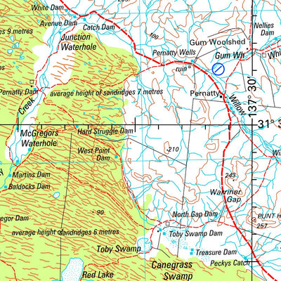 Geoscience Australia Torrens SH53 - 16 digital map