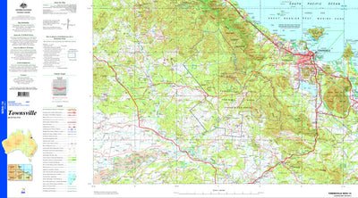 Geoscience Australia Townsville - SE55-14 digital map