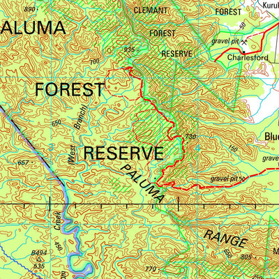 Geoscience Australia Townsville - SE55-14 digital map