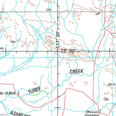Geoscience Australia Turee Creek SF50 - 15 digital map