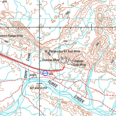 Geoscience Australia Turee Creek SF50 - 15 digital map