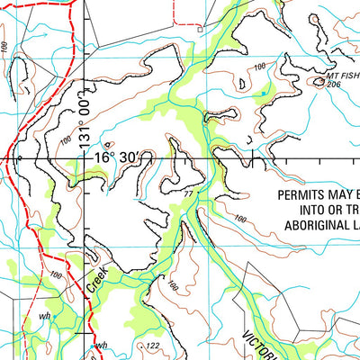 Geoscience Australia Victoria River Downs SE52 - 04 digital map