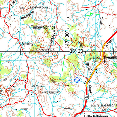 Geoscience Australia Wagga Wagga SI55 - 15 digital map