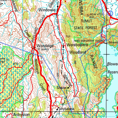 Geoscience Australia Wagga Wagga SI55 - 15 digital map