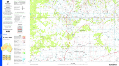 Geoscience Australia Walhallow SE53 - 07 digital map