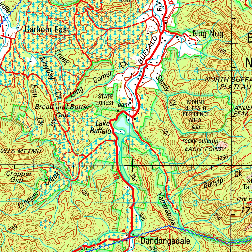 Wangaratta SJ55 - 02 Map by Geoscience Australia | Avenza Maps