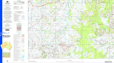 Geoscience Australia Waterloo SE52 - 03 digital map