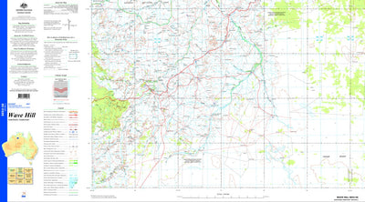 Geoscience Australia Wave Hill SE52 - 08 digital map