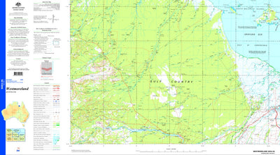 Geoscience Australia Westmoreland SE54 - 05 digital map