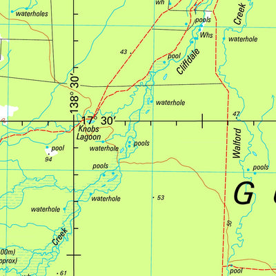 Geoscience Australia Westmoreland SE54 - 05 digital map