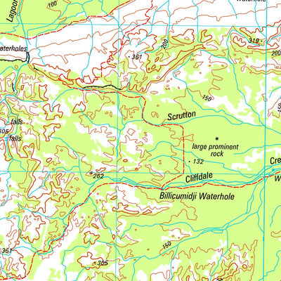 Geoscience Australia Westmoreland SE54 - 05 digital map