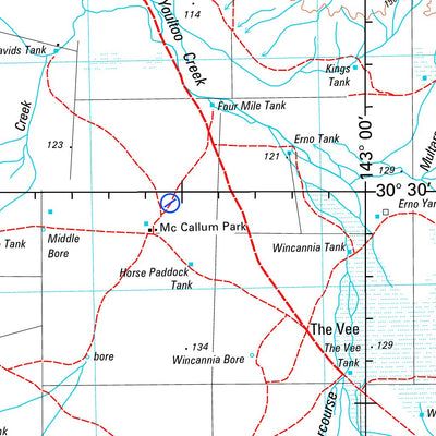 Geoscience Australia White Cliffs SH54 - 12 digital map