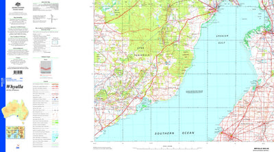 Geoscience Australia Whyalla SI53 - 08 digital map