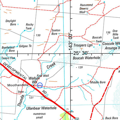 Geoscience Australia Windorah SG54 - 08 digital map