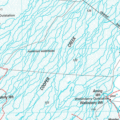 Geoscience Australia Windorah SG54 - 08 digital map