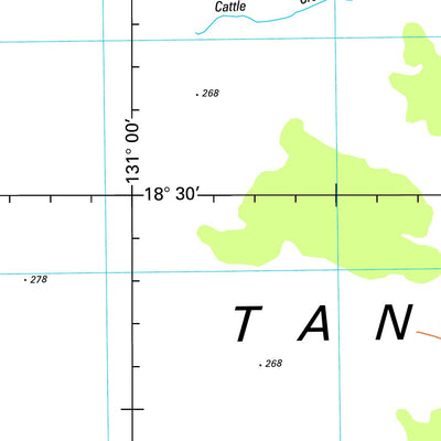 Geoscience Australia Winnecke Creek SE52 - 12 digital map