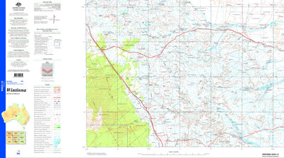 Geoscience Australia Wintinna SG53 - 14 digital map