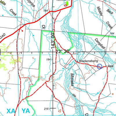 Geoscience Australia Winton SF54 - 12 digital map