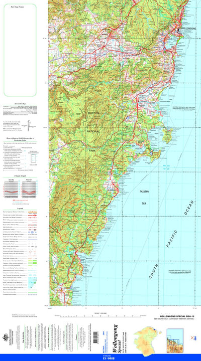 Geoscience Australia Wollongong Special SI56 - 13 digital map
