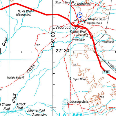 Geoscience Australia Wyloo SF50 - 10 digital map
