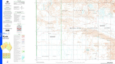 Geoscience Australia Wyola SH52 - 07 digital map