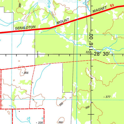 Geoscience Australia Yalgoo SH50 - 02 digital map