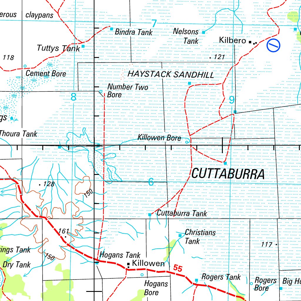 Yantabulla SH55 - 05 Map by Geoscience Australia | Avenza Maps