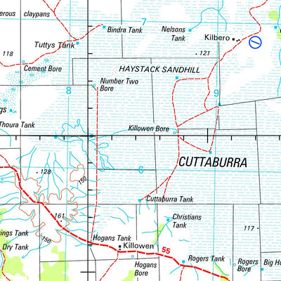 Geoscience Australia Yantabulla SH55 - 05 digital map