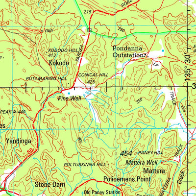 Geoscience Australia Yardea SI53 - 03 digital map