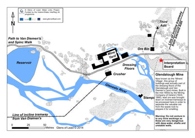Glens of Lead Glendalough Mine digital map