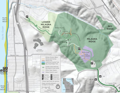 Milagra Ridge, Golden Gate National Recreation Area Map by Golden Gate ...