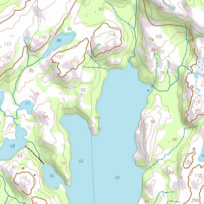 GPS Quebec inc. 012J12 LAC TRIQUET digital map