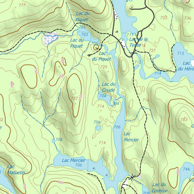 GPS Quebec inc. 022D15 LAC MONCOUCHE digital map