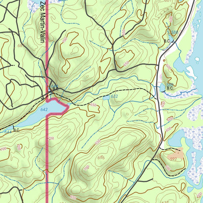 GPS Quebec inc. 022D16 LAC POULIN-DE-COURVAL digital map