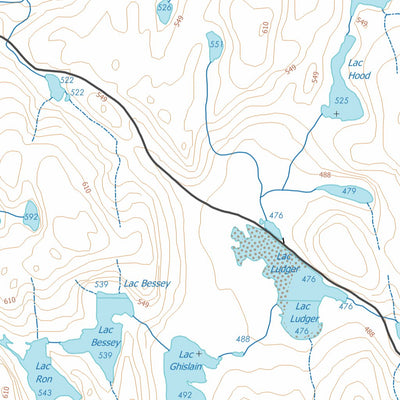 GPS Quebec inc. 022E08 LAC RIVERIN digital map