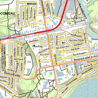 GPS Quebec inc. 022F01 BAIE-COMEAU digital map