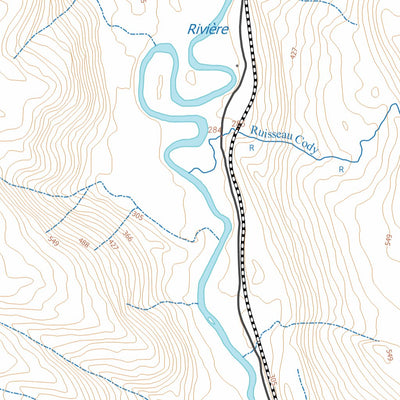 GPS Quebec inc. 022J06 LAC WALKER digital map