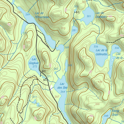 GPS Quebec inc. 031G14 CHENEVILLE digital map