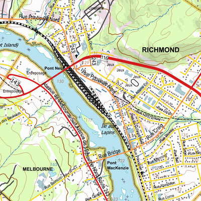 GPS Quebec inc. 031H09 RICHMOND digital map